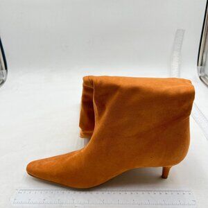 Knee High Boots Women Square Toe Kitten Heel Tall Boots Womens Long Boot Brown